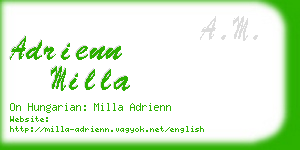 adrienn milla business card